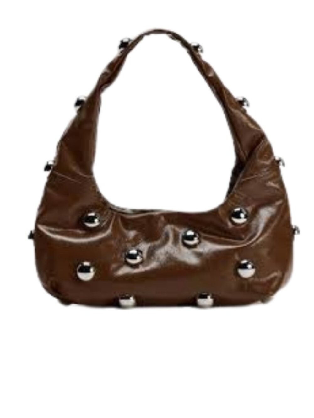 ZARA Embellished Shoulder. Zara Studded Shoulder Bag.